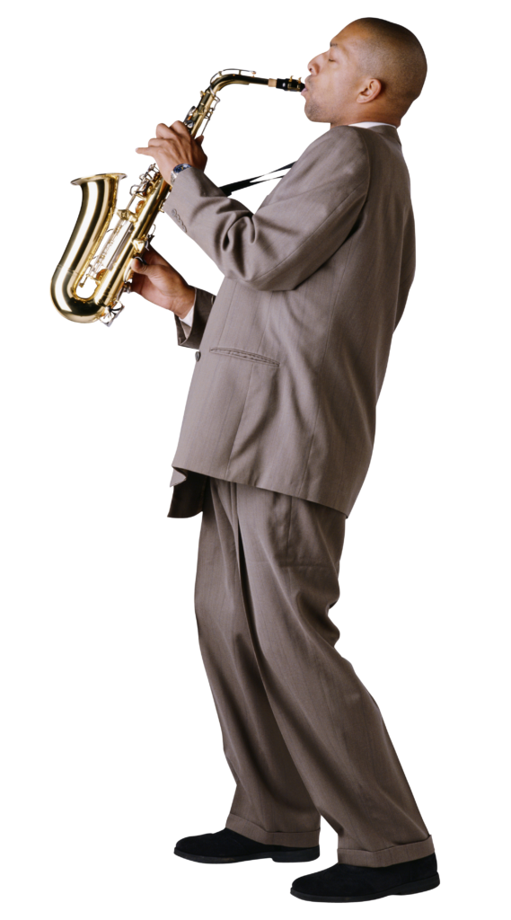 man playing jazz